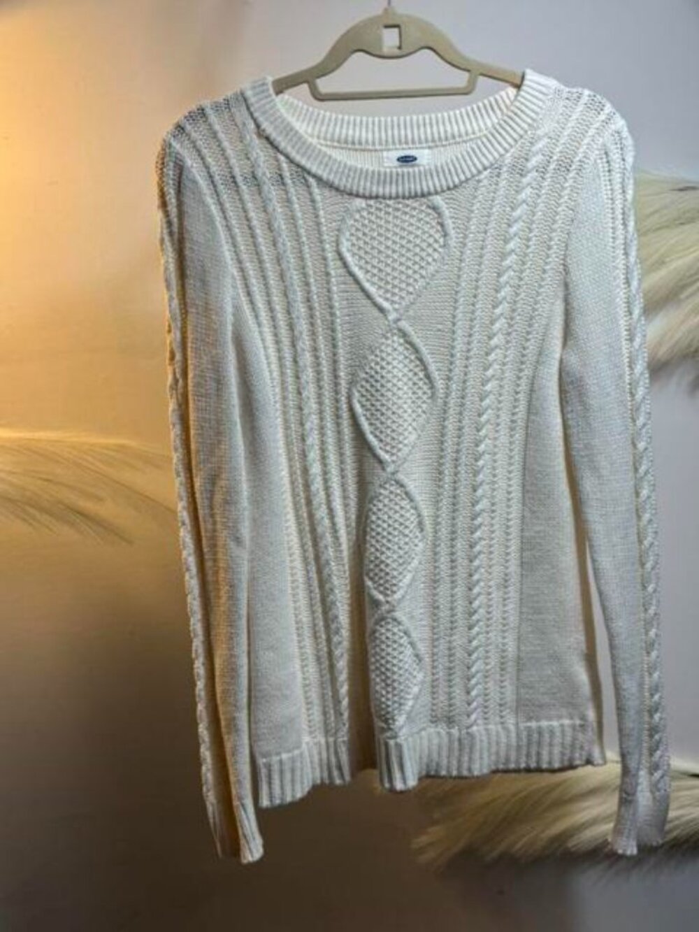 (#193) White cable knit sweater for this cozy winter @sarinaessence My TikTok